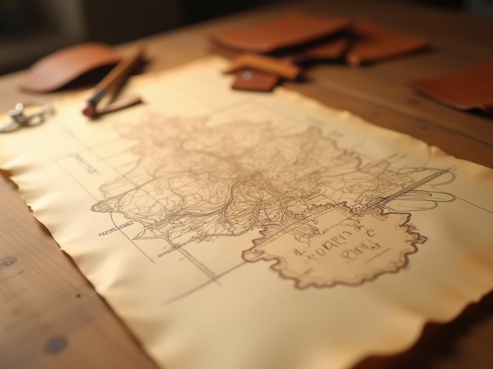 Initial sketch of The Aviator's Map Case design, showing early concepts