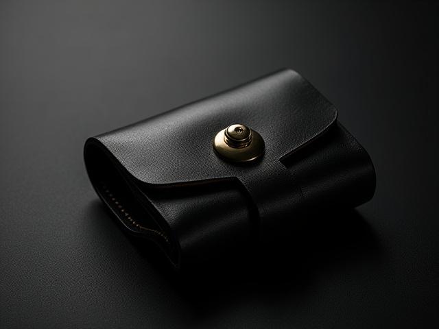 Leather Key Organizer, compact and elegant in black leather